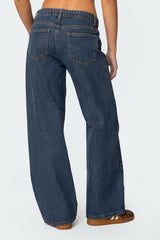 Funky Stitch Low Rise Jeans