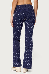 Daliya Polka Dot Fold Over Pants