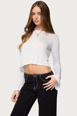 Catalena Long Sleeve Sheer Top