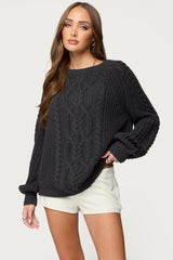 Lira Chunky Cable Knit Sweater