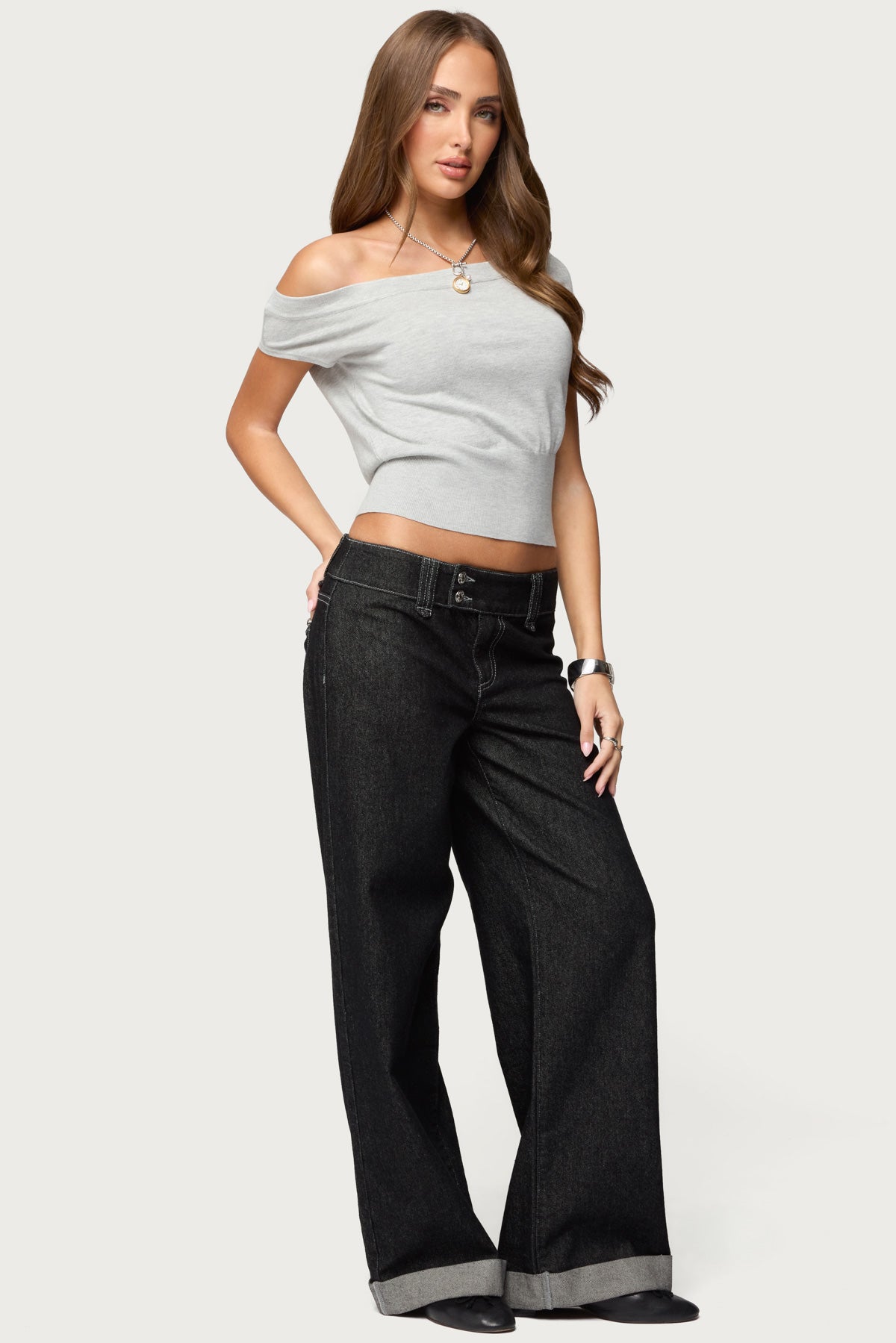 Michaela Off Shoulder Knit Top