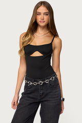 Shulah Cutout Cupped Bodysuit