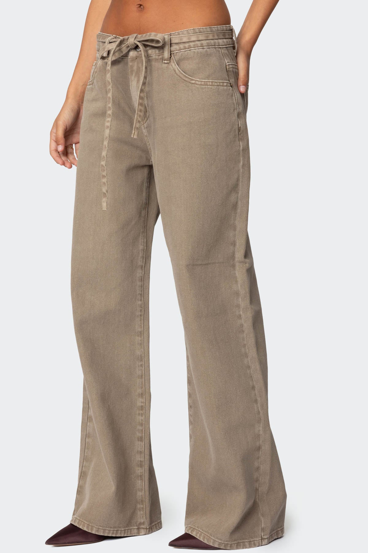 Hudson Oversized Tie Belt Jeans