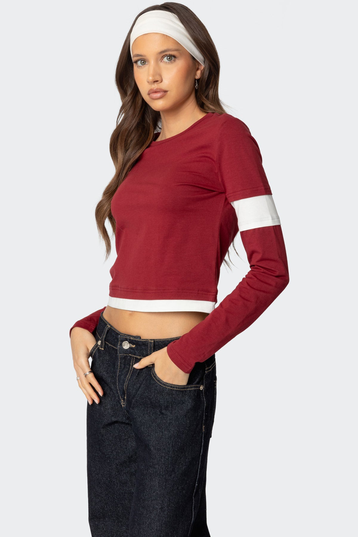 Paula Layered Long Sleeve T Shirt