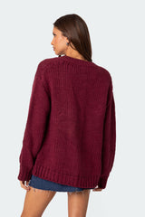 Anina Oversized Knit Cardigan