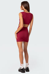 It Girl Back Cut Out Mini Dress