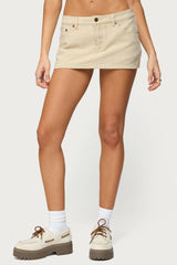 Camelia Denim Mini Skort