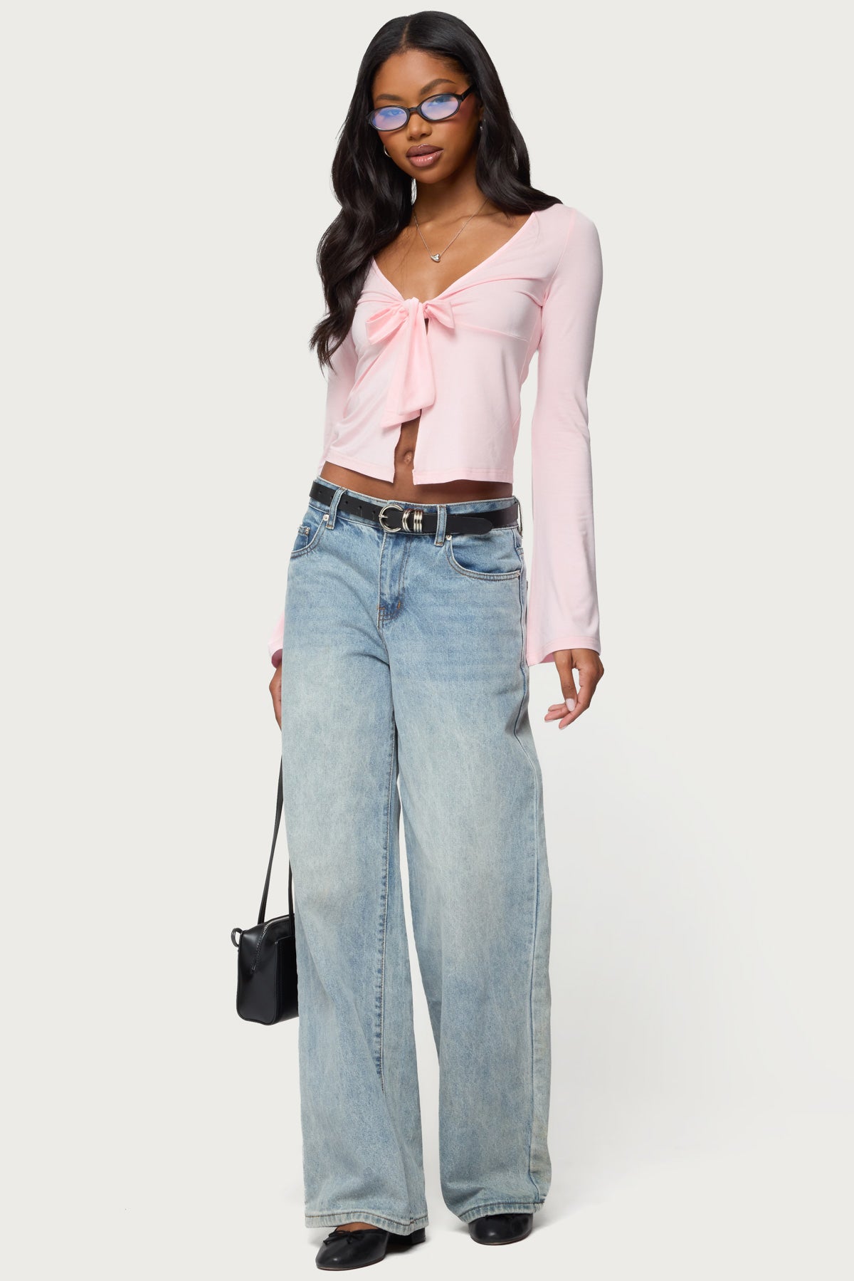 Scarlette Tie Front Top – edikted