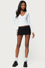 Doron V Neck Long Sleeve Top