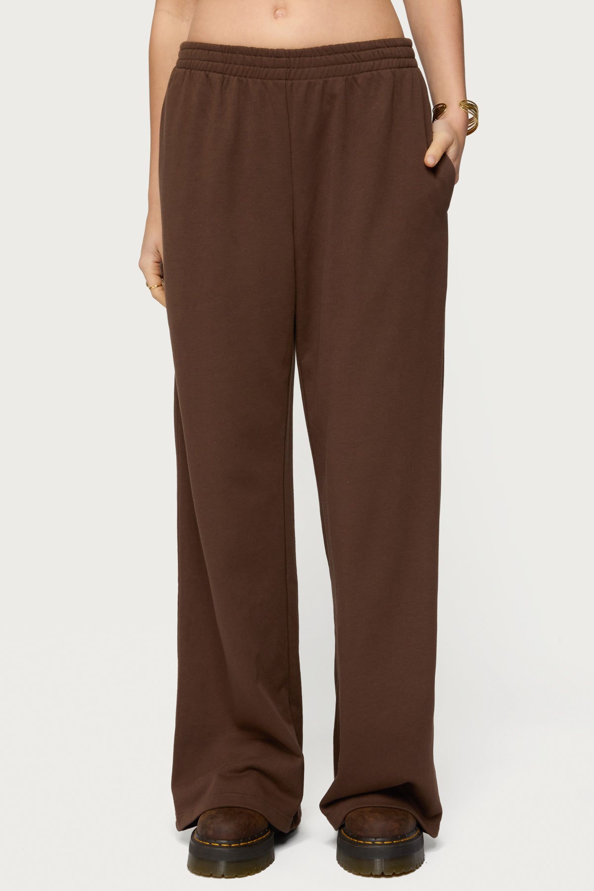 Binah Wide Leg Terry Sweatpants