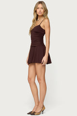 Deborah Ruched Mini Dress