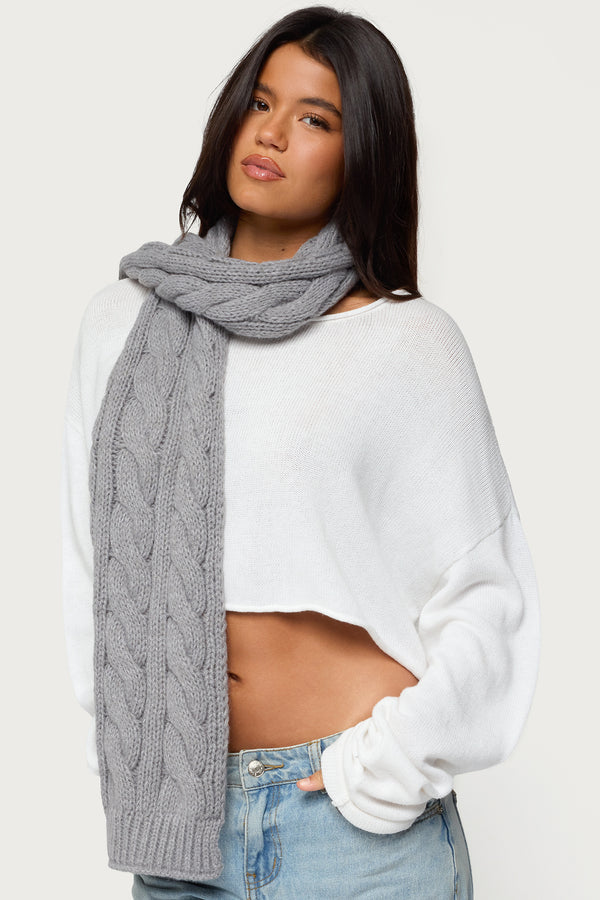 Cable Knit Scarf