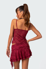 Ruby Sheer Lace Tank Top