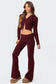 Ray Cable Knit Flared Pants