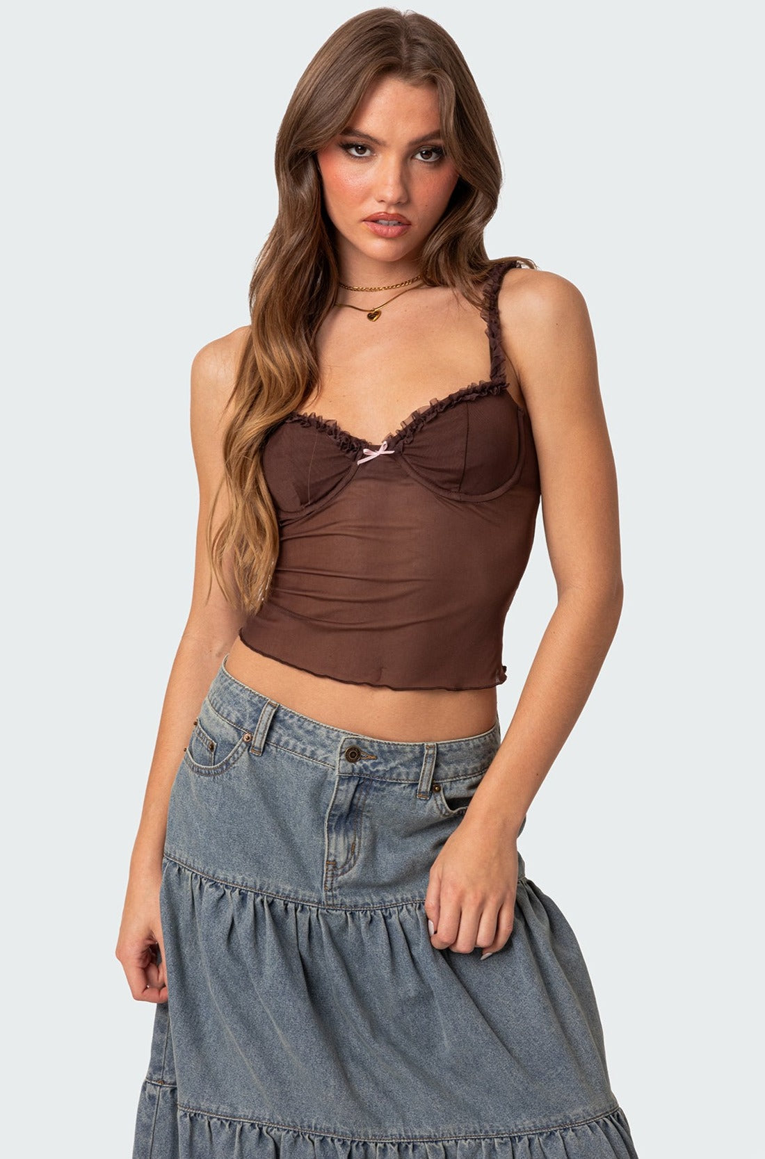 Mercy Sheer Mesh Bra Top