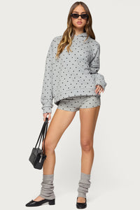 Chelsie Polka Dot Foldover Shorts