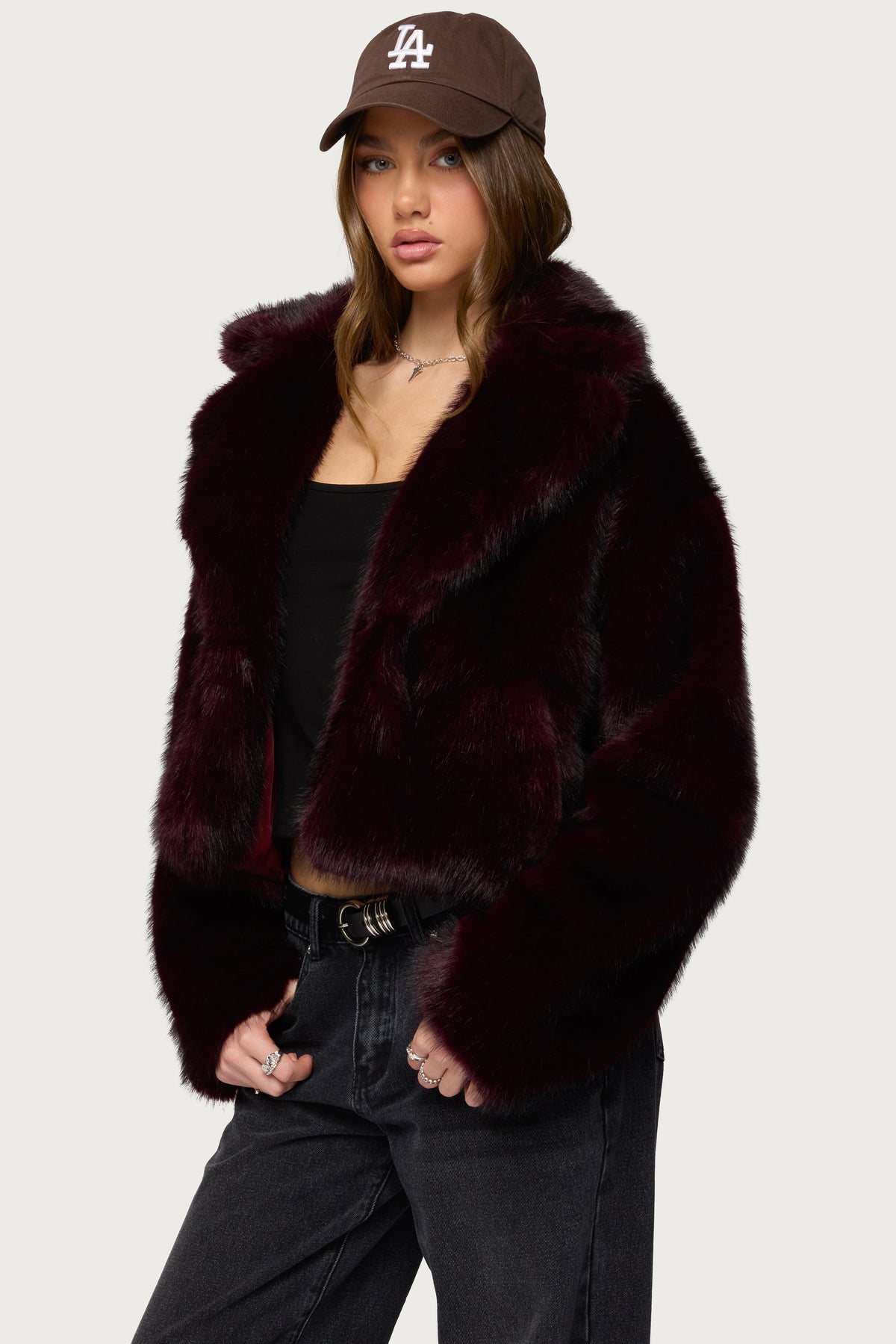 Kamilah Overszied Faux Fur Coat