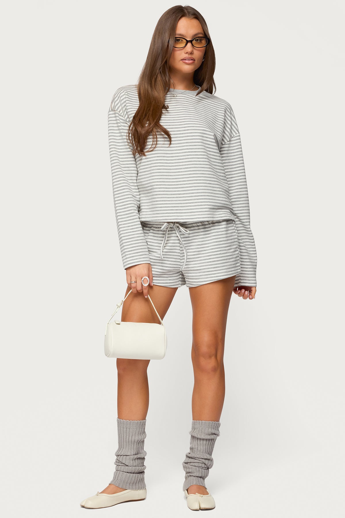 Jainee Striped Long Sleeve T Shirt