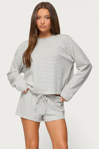 Jainee Striped Long Sleeve T Shirt