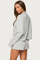 Jainee Striped Long Sleeve T Shirt