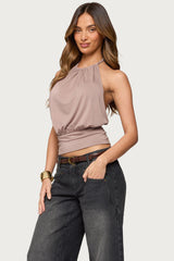 Donya Backless Halter Top