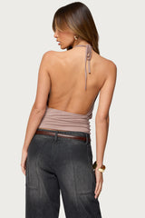 Donya Backless Halter Top