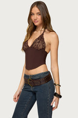 Ghita Lacey Halter Corset