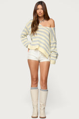 Eugenie Oversized Striped Sweater