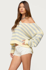 Eugenie Oversized Striped Sweater