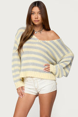 Eugenie Oversized Striped Sweater