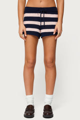 Amaris Striped Knit Shorts