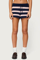 Amaris Striped Knit Shorts