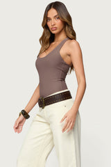 Svana Scoop Neck Bodysuit