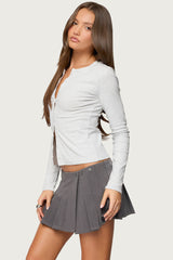 Asti Button Up Long Sleeve Top