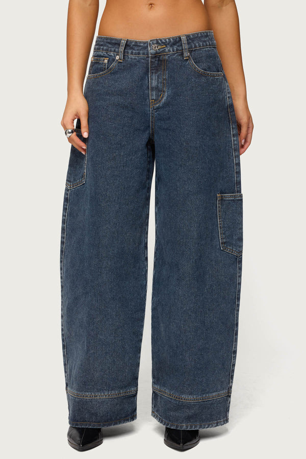 Nea Pocket Low Rise Baggy Jeans