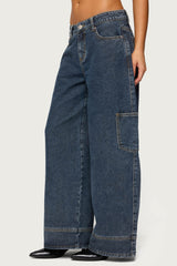 Nea Pocket Low Rise Baggy Jeans