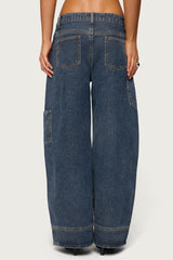Nea Pocket Low Rise Baggy Jeans