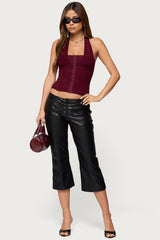 Rosalina Mesh Halter Corset