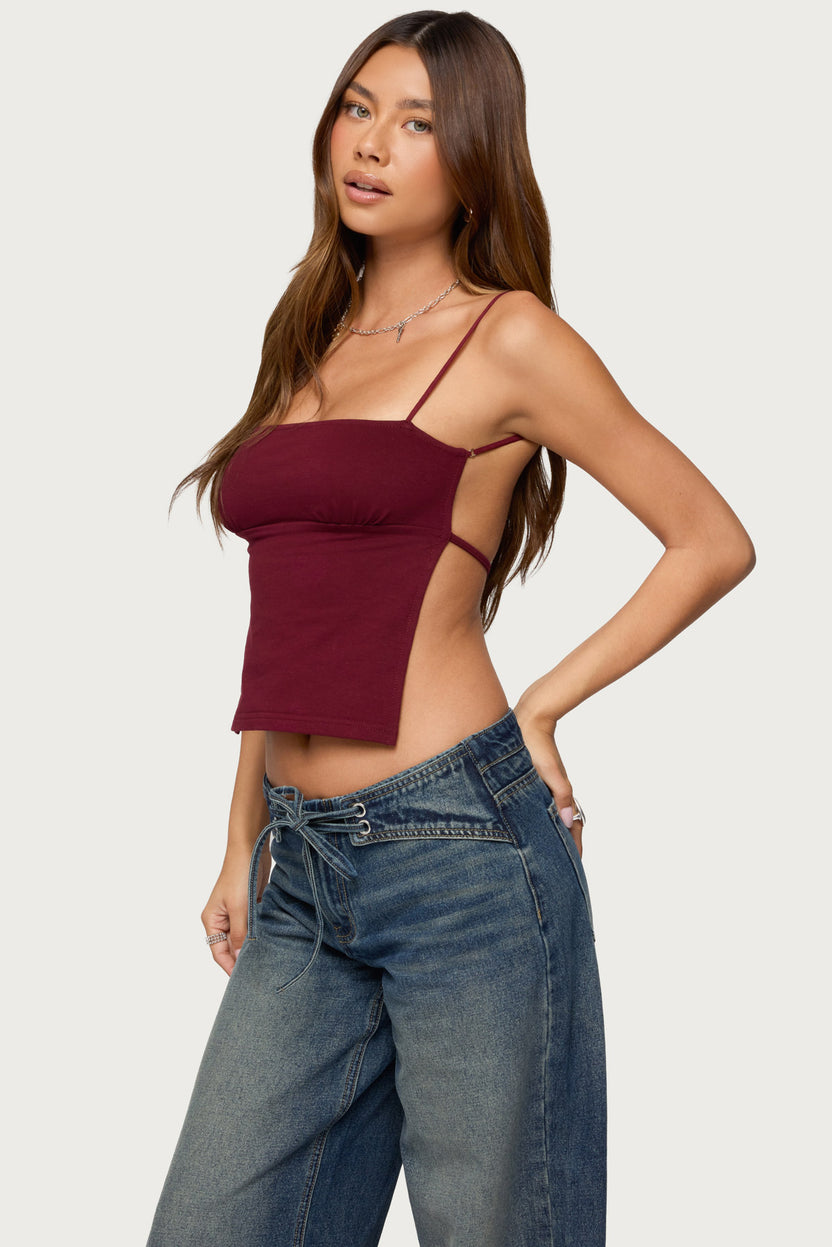 Jinx Open Back Top – edikted