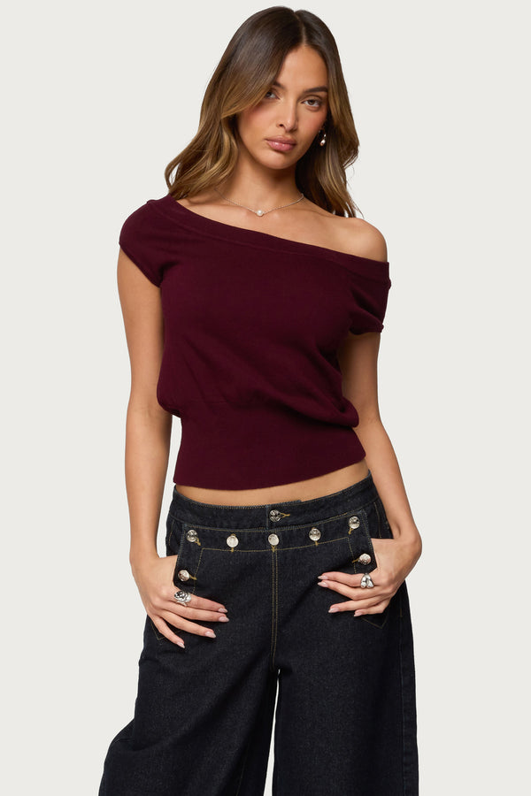 Michaela Off Shoulder Knit Top
