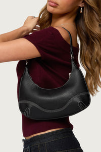 Contrast Stitch Faux Leather Bag