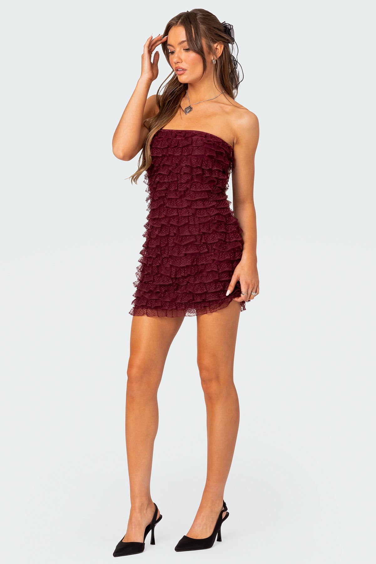 Rinna Ruffle Mini Dress