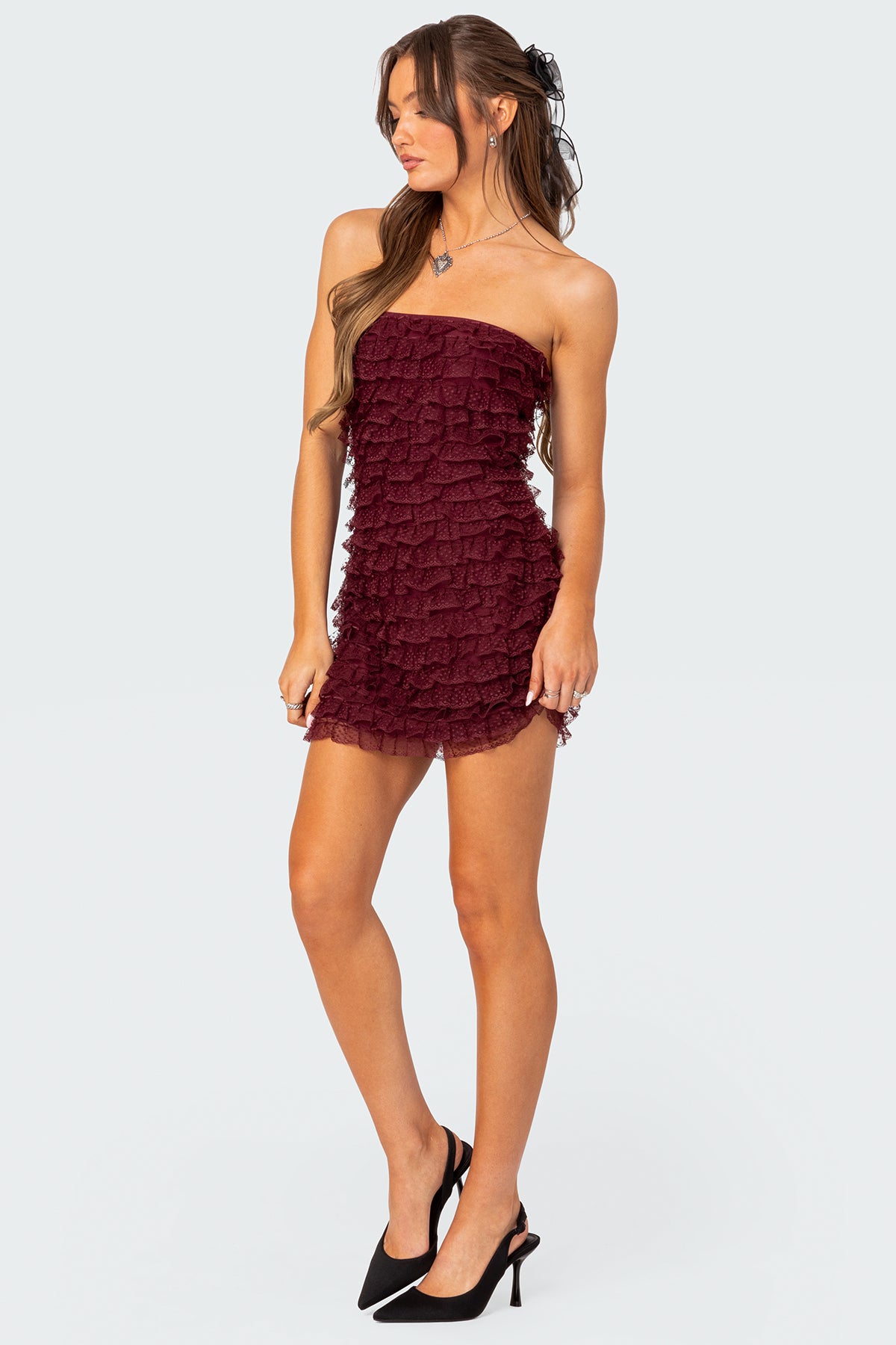 Rinna Ruffle Mini Dress