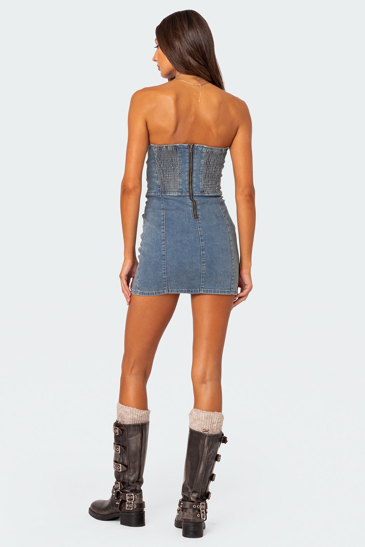 Alissa Denim Mini Dress