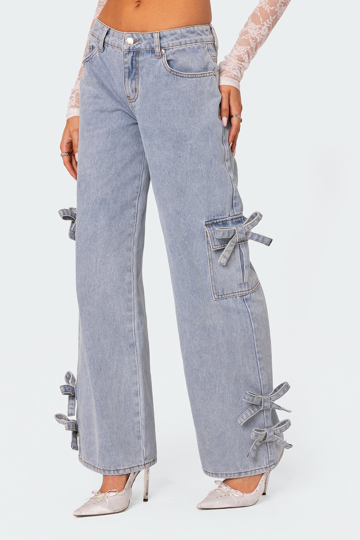 Bows 4 Days Low Rise Baggy Jeans