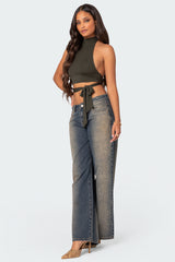 Hamlin Wrap Tie Crop Top