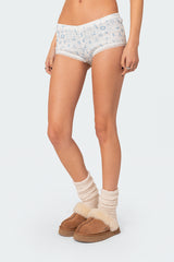 Playtime Printed Pointelle Shorts