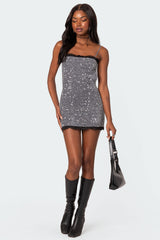 Sylvester Open Back Sequin Mini Dress