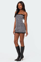 Sylvester Open Back Sequin Mini Dress