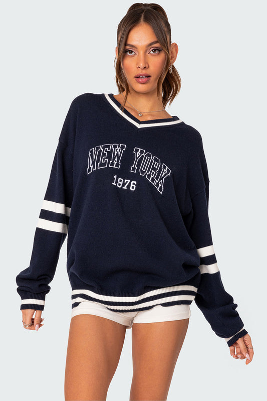 90S In New York Oversized Sweater